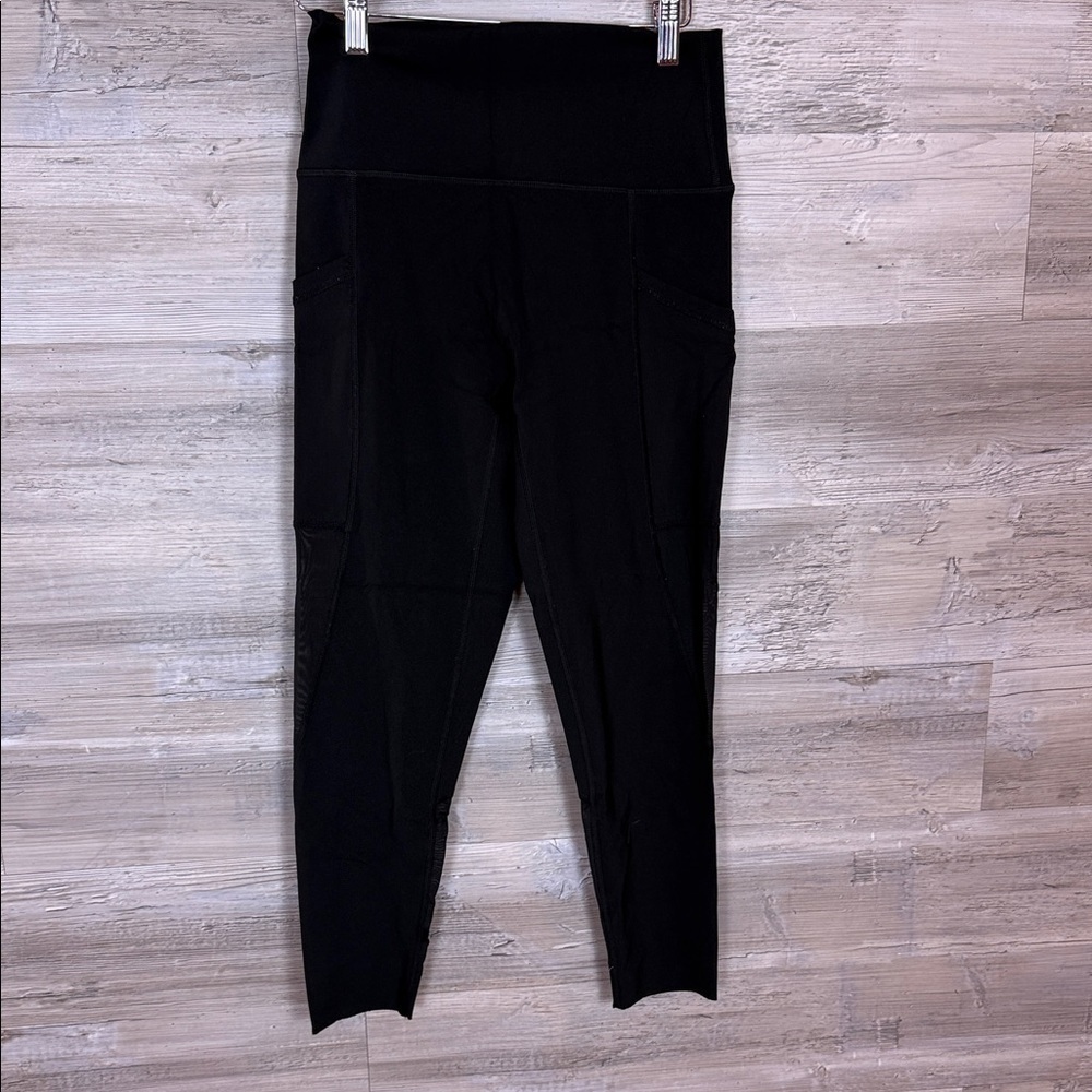 Aerie Black Mesh High-Waisted Leggings